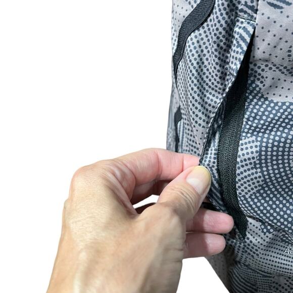 ASICS Performance Abstract Print Full Zip Jacket With Pockets & Hood Size Medium - Picture 5 of 9